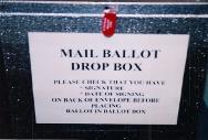 Photo of Vote by Mail Ballot Drop Box